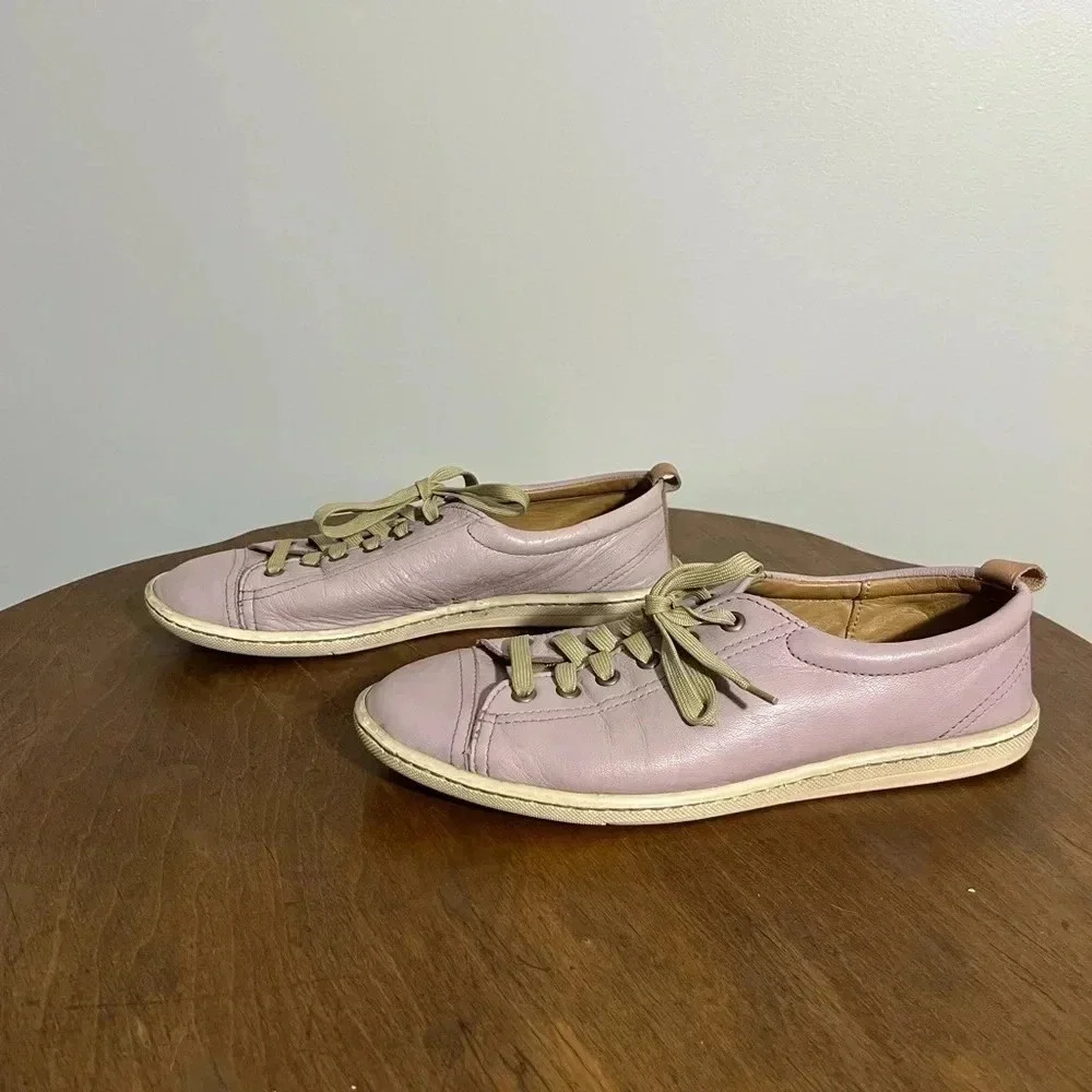 Tsonga Handmade Lilac Leather Sneakers‎ Size 40